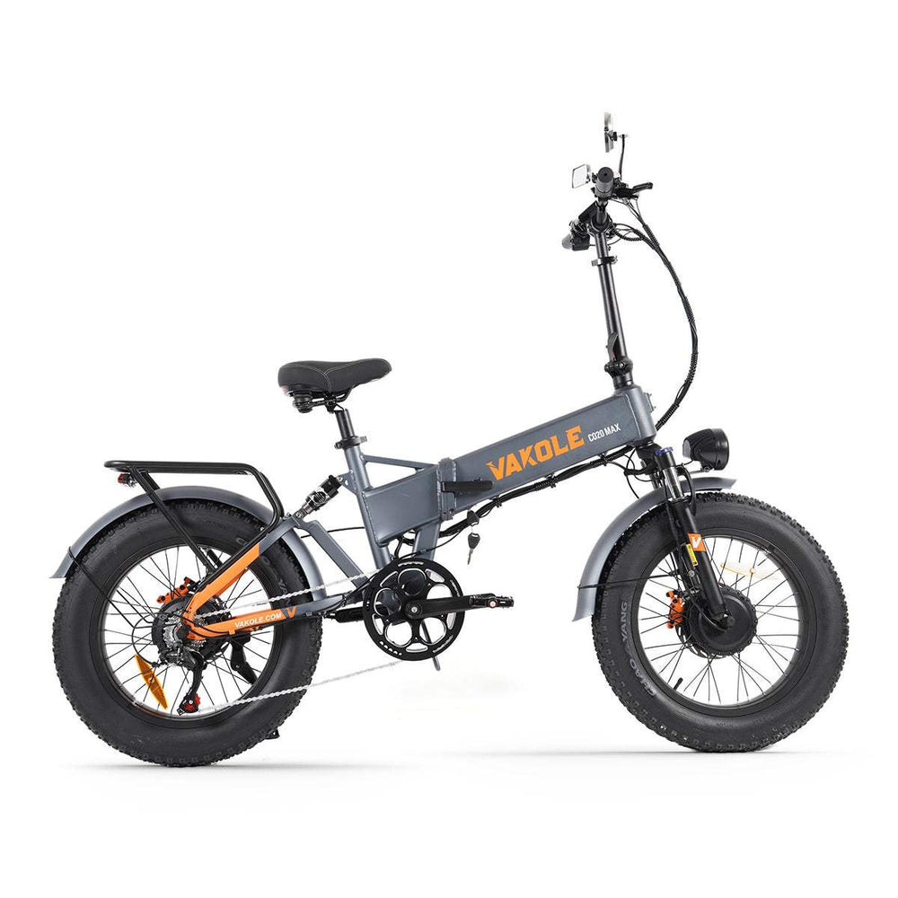 Vakole CO20 MAX 750W*2 Dual Motor 20" Folding Fat Bike 960Wh with Torque Sensor 20Ah Battery - Buybestgear