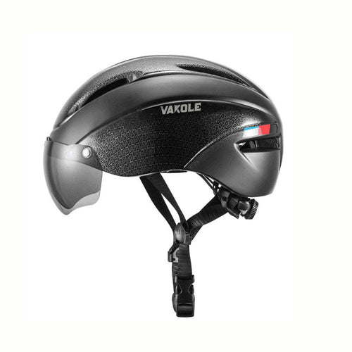 Vakole Casque de Vélo Entièrement Moulé avec Lunettes Magnétiques