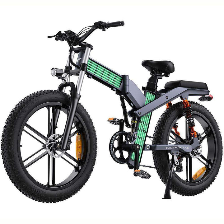 Engwe X26 1000W 26" Fat Bike Foldable E-Mountain Bike Dual Batteries EMTB - Buybestgear