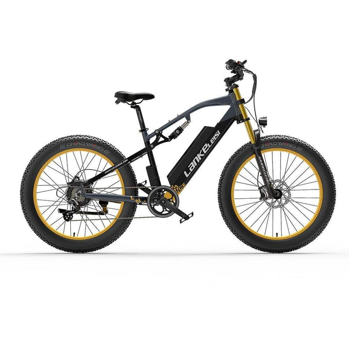 Lankeleisi RV700 1000W 26" Fat Bike 768Wh Full Suspension E-Mountainbike 48V 16Ah E-MTB - Buybestgear