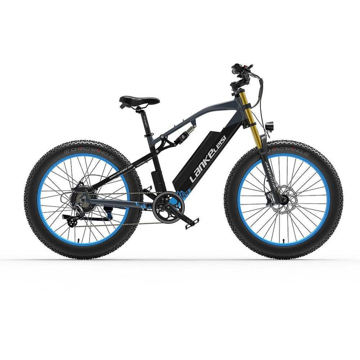 Lankeleisi RV700 1000W 26" Fat Bike 768Wh Full Suspension E-Mountainbike 48V 16Ah E-MTB - Buybestgear