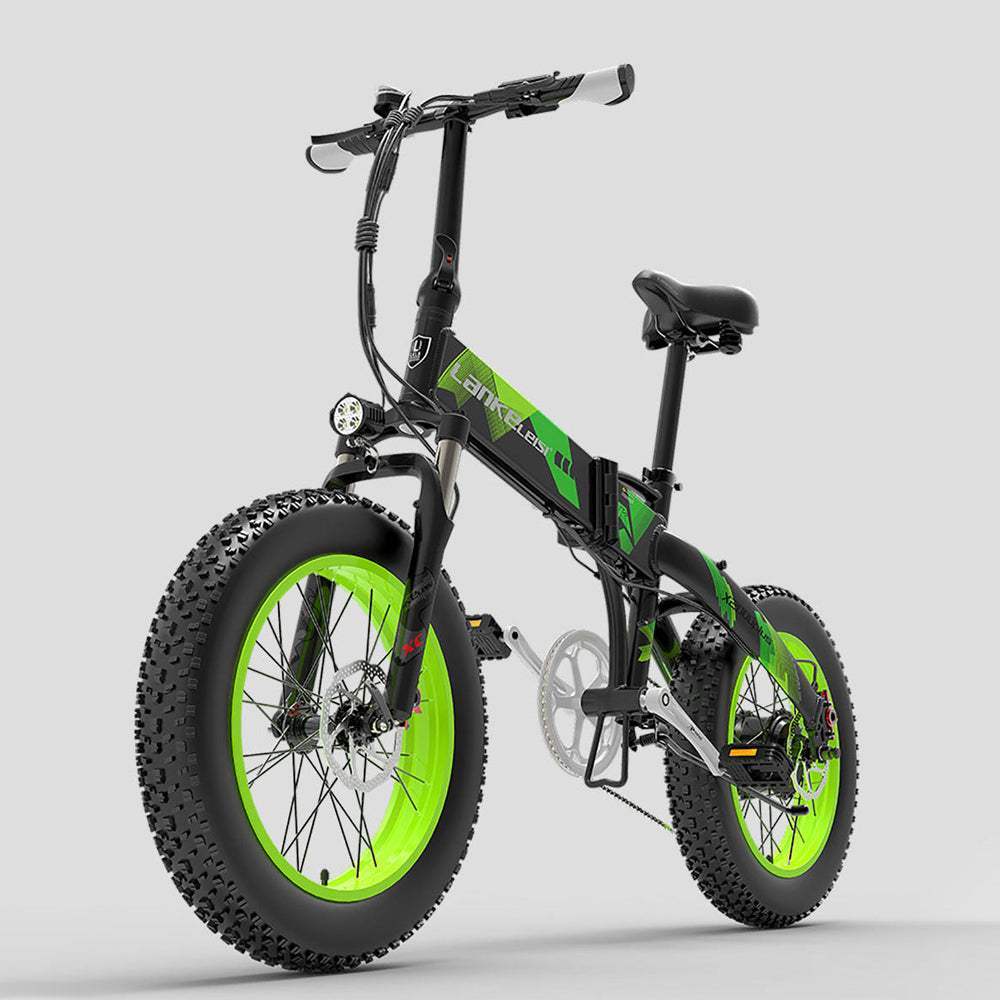 Lankeleisi X2000 Plus 1000W 20" Fat Bike Foldable E-Mountain Bike 12.8Ah 30km/h 100km - Buybestgear