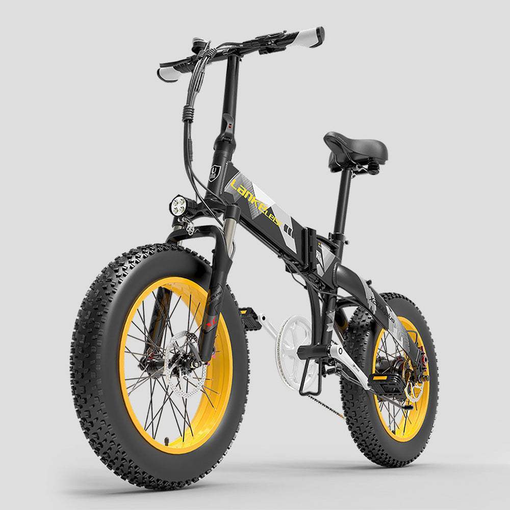 Lankeleisi X2000 Plus 1000W 20" Fat Bike Foldable E-Mountain Bike 12.8Ah 30km/h 100km - Buybestgear