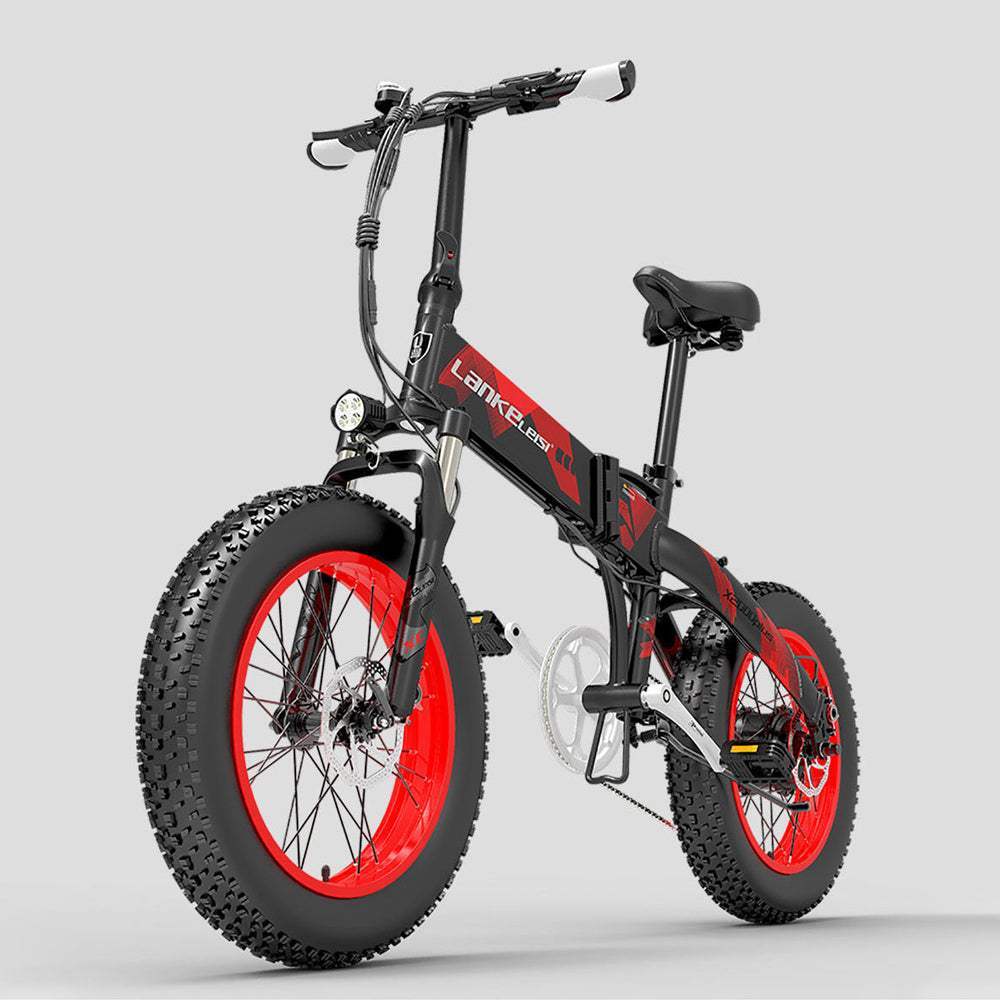 Lankeleisi X2000 Plus 1000W 20" Fat Bike Foldable E-Mountain Bike 12.8Ah 30km/h 100km - Buybestgear