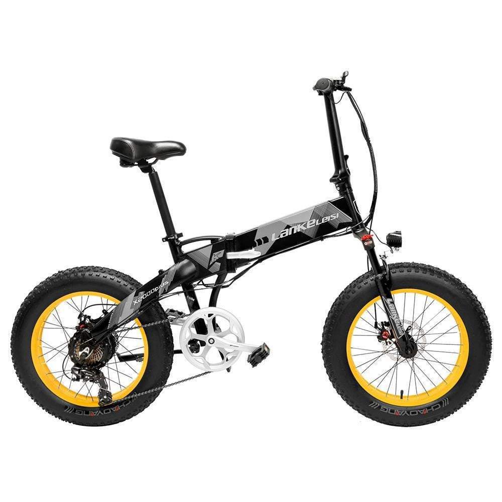 Lankeleisi X2000 Plus 1000W 20" Fat Bike Foldable E-Mountain Bike 12.8Ah 30km/h 100km - Buybestgear