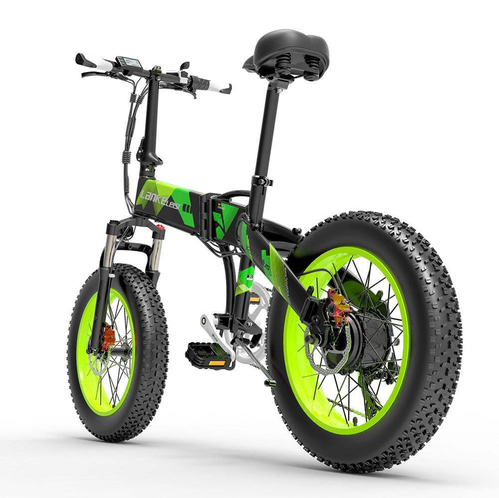 Lankeleisi X2000 Plus 1000W 20" Fat Bike Foldable E-Mountain Bike 12.8Ah 30km/h 100km - Buybestgear