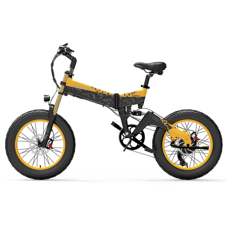 Lankeleisi X3000 Plus 1000W 20" Fat Bike 840Wh Dual Crown Fork 48V 17.5Ah Foldable E Mountain Bike EMTB - Buybestgear