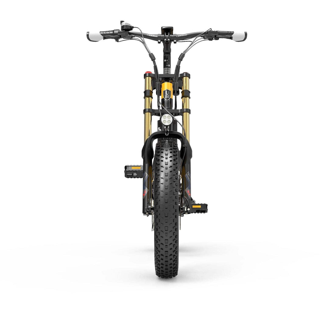 Lankeleisi X3000 Plus 1000W 20" Fat Bike 840Wh Dual Crown Fork 48V 17.5Ah Foldable E Mountain Bike EMTB - Buybestgear