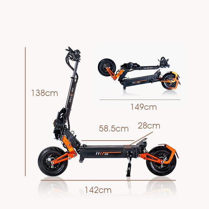 OBARTER D5 2500W x 2 Dual Motor 12 Inch 1680Wh Off-road Electric Scooter 48V 35Ah - Buybestgear