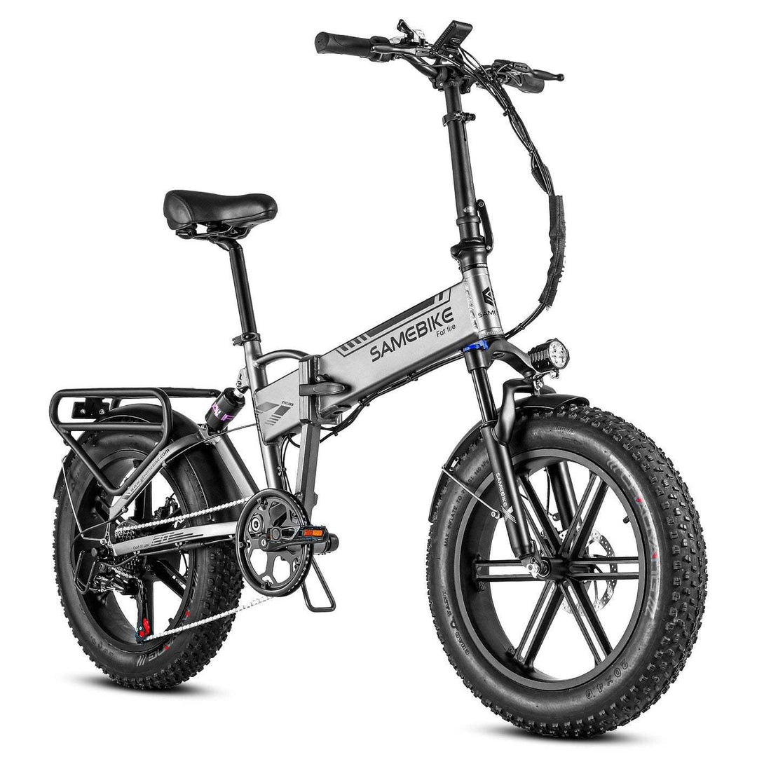 Samebike XWLX09 Silver Arrow 500W 20" Fat Bike Foldable E Mountain Bike EMTB 10Ah E-Bike - Buybestgear